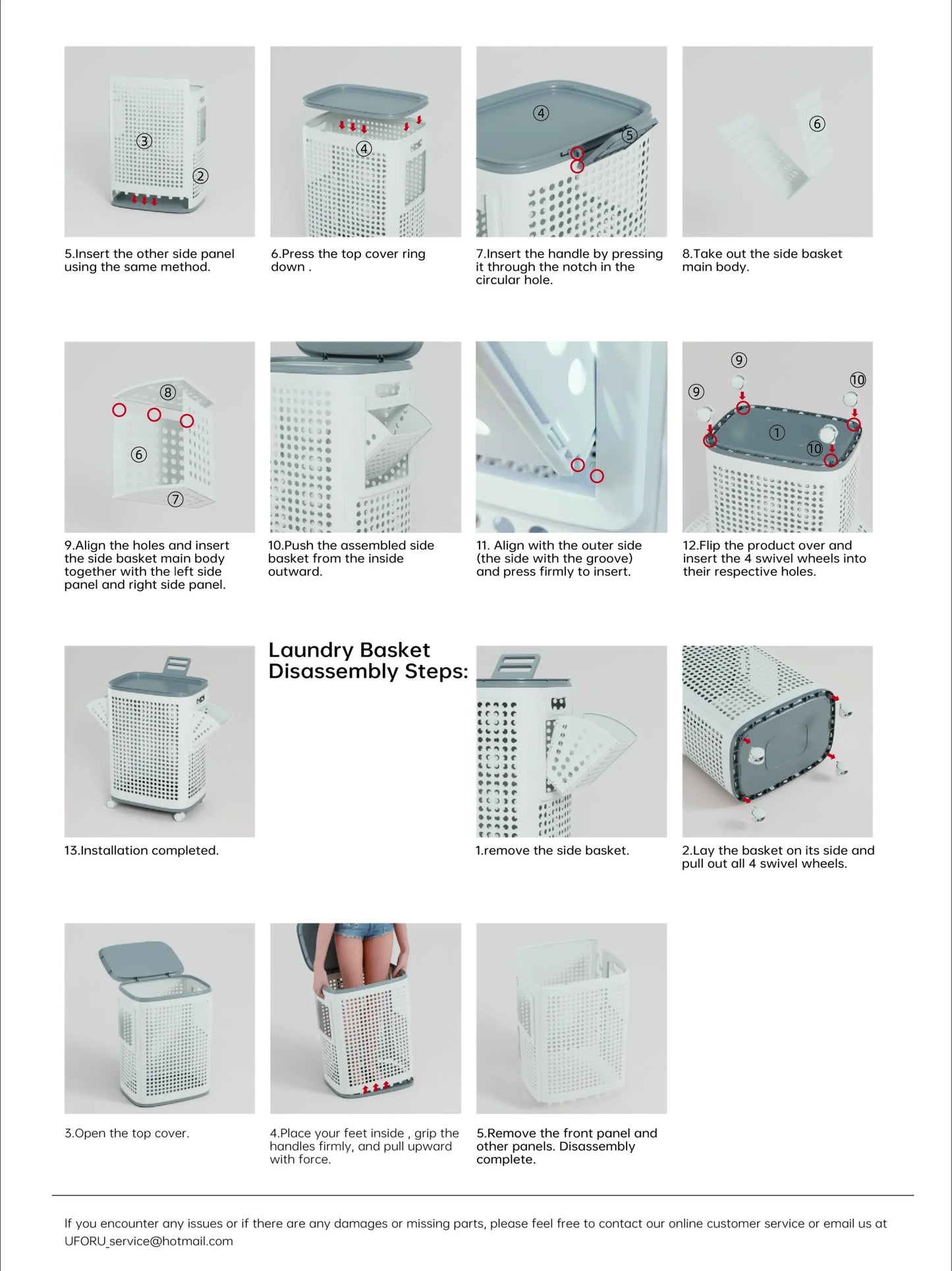 Rolling Laundry Basket with Lid Ventilated Odor Resistant Storage Hamper with Wheels