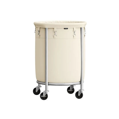 Wheeled laundry baskets, rolling laundry baskets, round laundry carts
