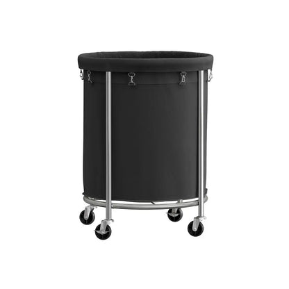 Wheeled laundry baskets, rolling laundry baskets, round laundry carts