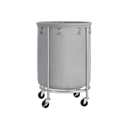 Wheeled laundry baskets, rolling laundry baskets, round laundry carts