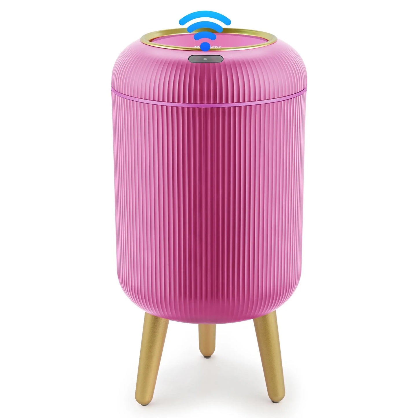 Pukomc sensor-operated, lidded trash can; non-contact, waterproof trash can.