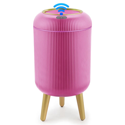 Pukomc sensor-operated, lidded trash can; non-contact, waterproof trash can.
