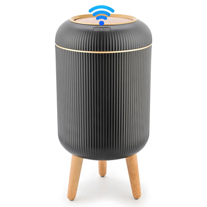 Pukomc sensor-operated, lidded trash can; non-contact, waterproof trash can.